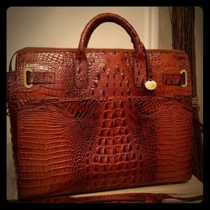 Brahmin Business Tote Melbourne  -Pecan